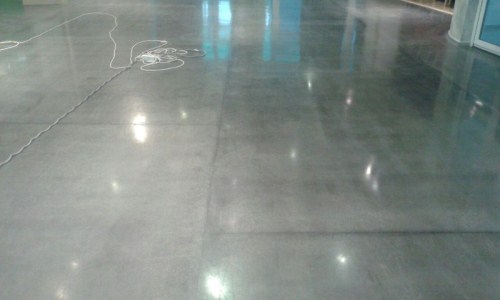 Бетон с топпинговым покрытием, полированный бетон - Магазин Тоймарт 3-й этаж ресторан
